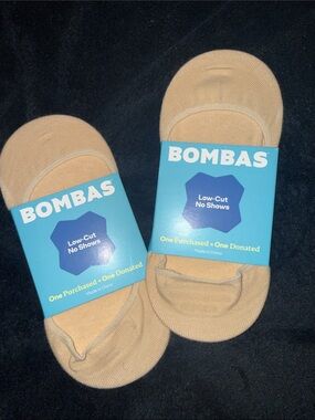 Bombas No-Show Low-Cut Socks in Tan